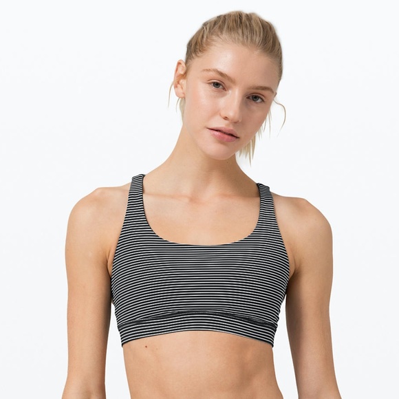 Lululemon Hype Stripe Energy Bra Size 8 - Picture 1 of 6
